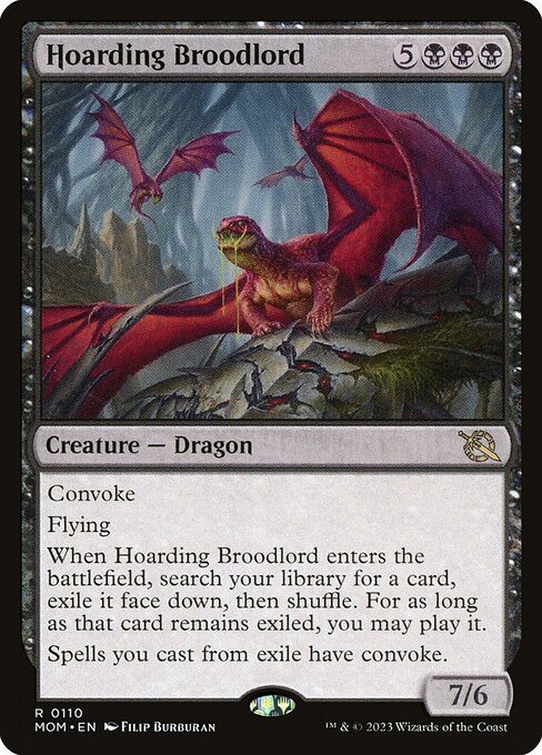 Hoarding Broodlord - March of the Machine Magic card