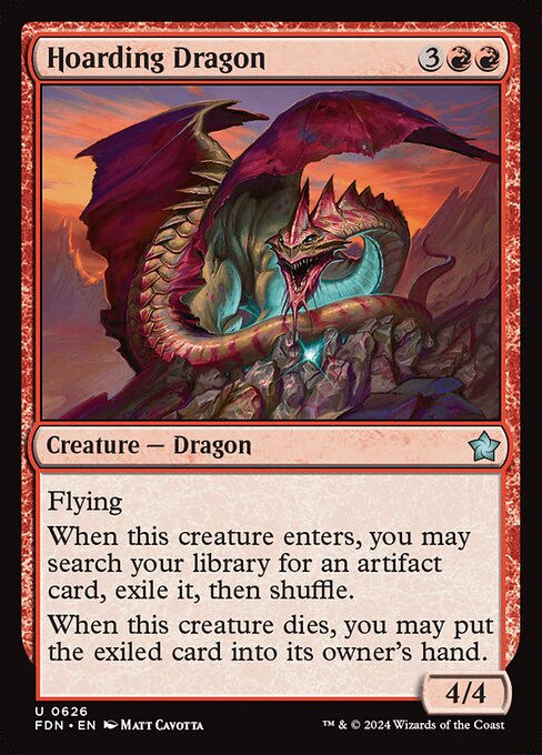Hoarding Dragon - Foundations Magic card