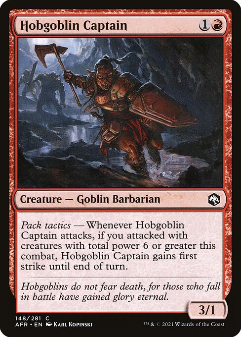 Hobgoblin Captain - Adventures in the Forgotten Realms Magic card