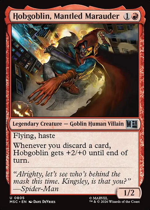 Hobgoblin, Mantled Marauder - Marvel Super Heroes Commander Magic card