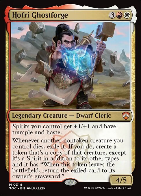Hofri Ghostforge - Secrets of Strixhaven Commander Magic card