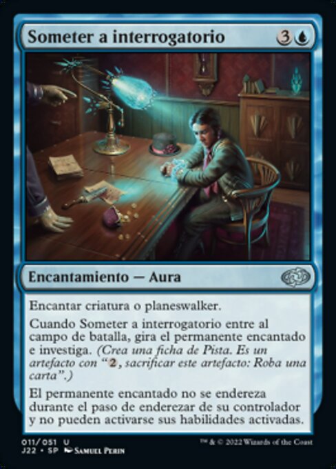 Informatorische Befragung (Hold for Questioning) - Jumpstart 2022 (#11) - Illustrated by Samuel Perin - Magic: The Gathering Card