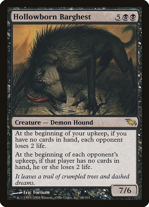Hollowborn Barghest - Shadowmoor Magic card