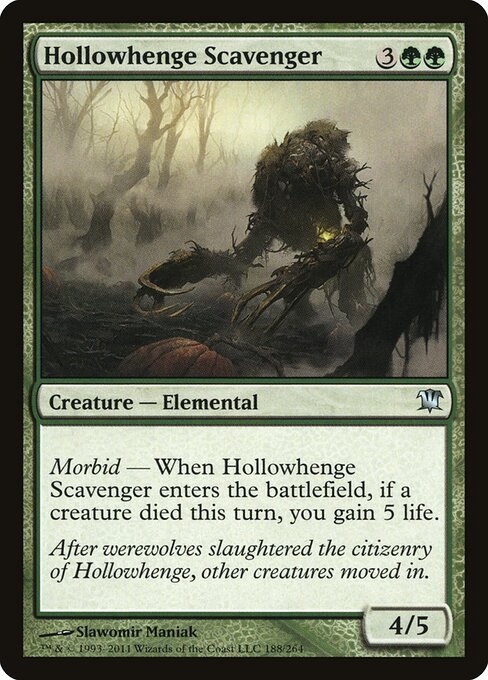 Hollowhenge Scavenger - Innistrad (#188) - Illustrated by Slawomir Maniak - Magic: The Gathering Card