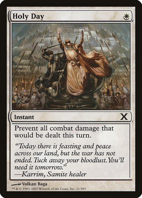 Holy Day - Tenth Edition Magic card
