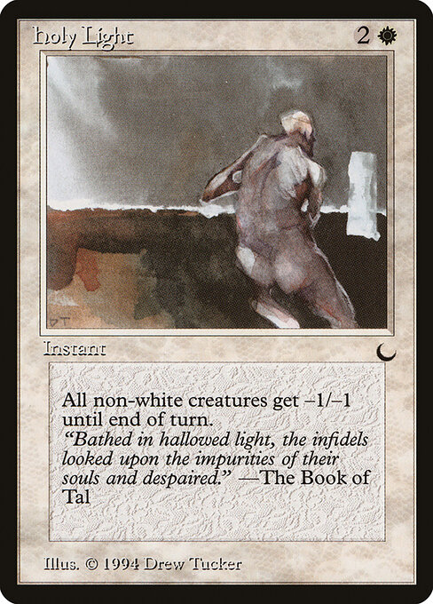Luce Sacra (Holy Light) - The Dark (#10) - Illustrated by Drew Tucker - Magic: The Gathering Card