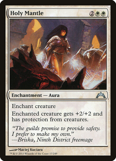 Holy Mantle - Gatecrash Magic card