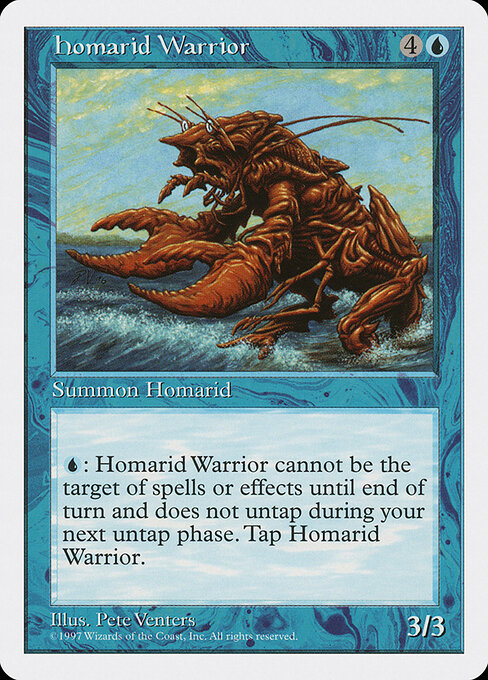 Homarid Warrior - Fifth Edition (#92) - Illustrated by Pete Venters - Magic: The Gathering Card