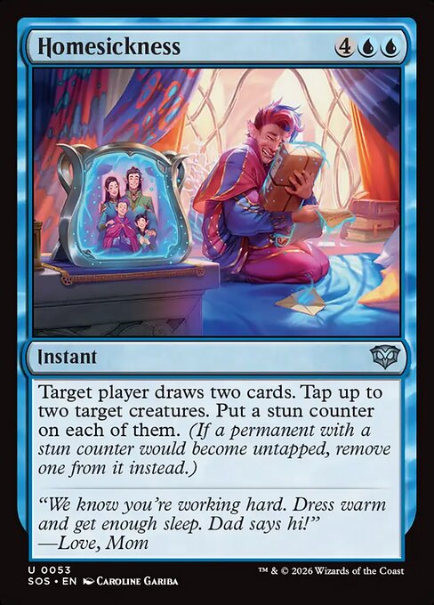 Homesickness - Secrets of Strixhaven Magic card