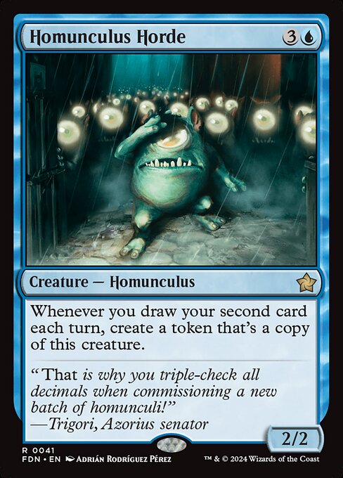 Homunculus Horde - Foundations Magic card