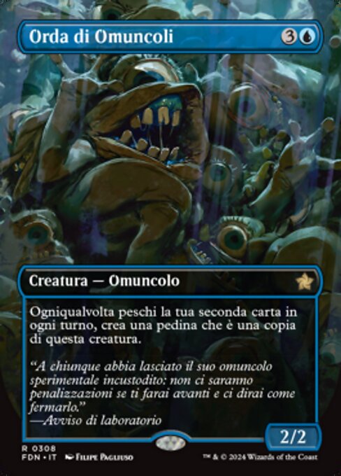 Horde d'homoncules (Homunculus Horde) - Foundations (#308) - Illustrated by Filipe Pagliuso - Magic: The Gathering Card