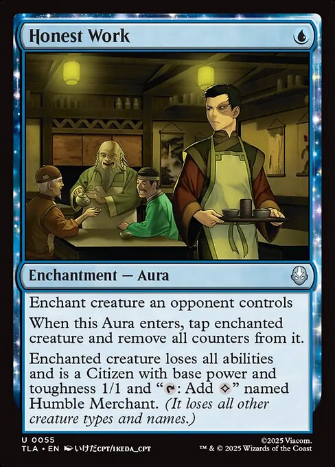 Honest Work - Avatar: The Last Airbender Magic card