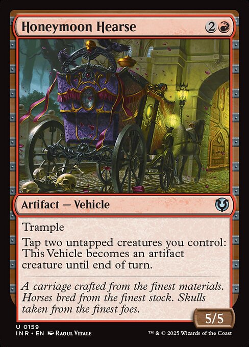 Honeymoon Hearse - Innistrad Remastered (#159) - Illustrated by Raoul Vitale - Magic: The Gathering Card