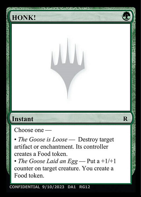 HONK! - Unknown Event (#RG12a) - Magic: The Gathering Card