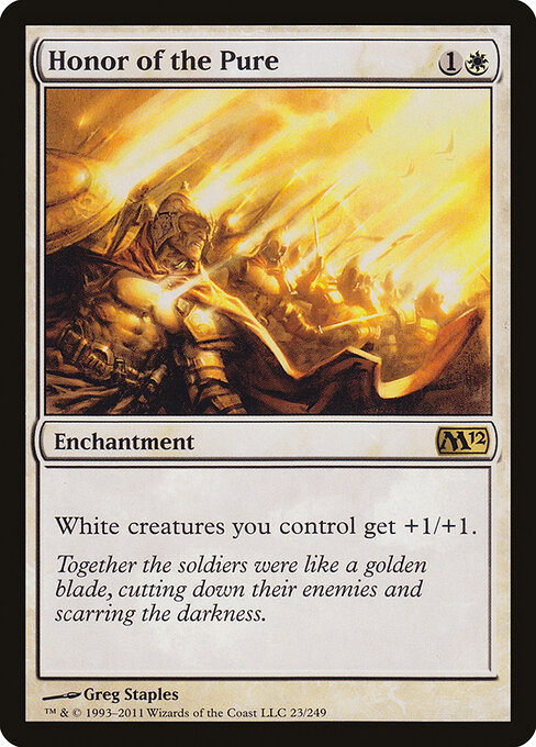 Honor of the Pure - Magic 2012 Magic card