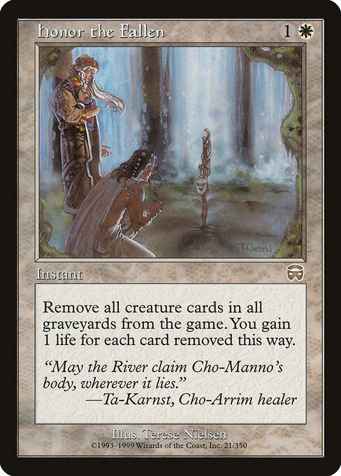 Honor the Fallen - Mercadian Masques Magic card