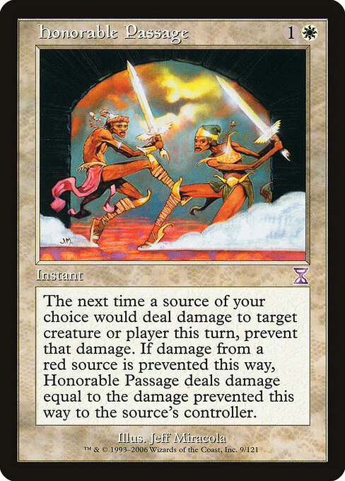 Honorable Passage - Time Spiral Timeshifted (#9) - Illustrated by Jeff Miracola - Magic: The Gathering Card