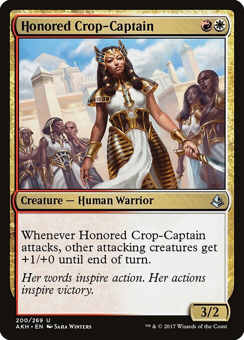 Honored Crop-Captain - Amonkhet Magic card