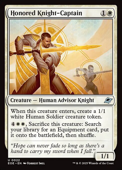 Honored Knight-Captain - Edge of Eternities Magic card