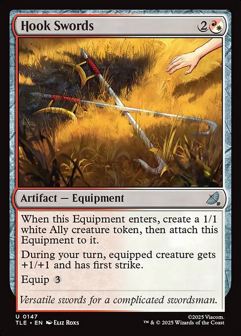 Épées crochets (Hook Swords) - Avatar: The Last Airbender Eternal (#147) - Illustrated by Eliz Roxs - Magic: The Gathering Card