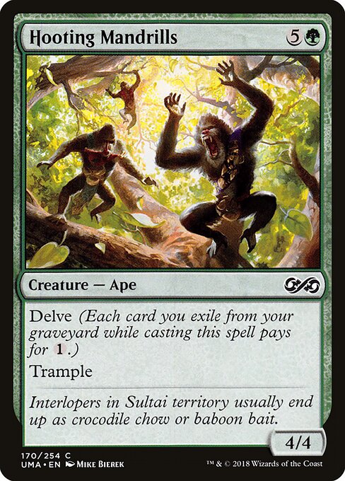 Hooting Mandrills - Ultimate Masters Magic card