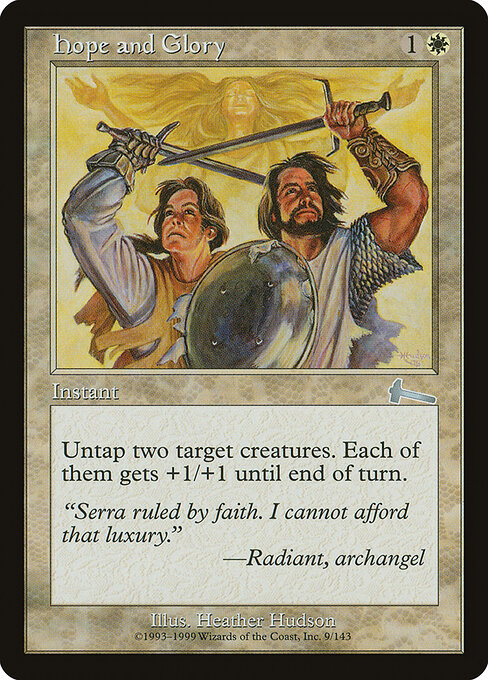 Hope and Glory - Urza's Legacy Magic card