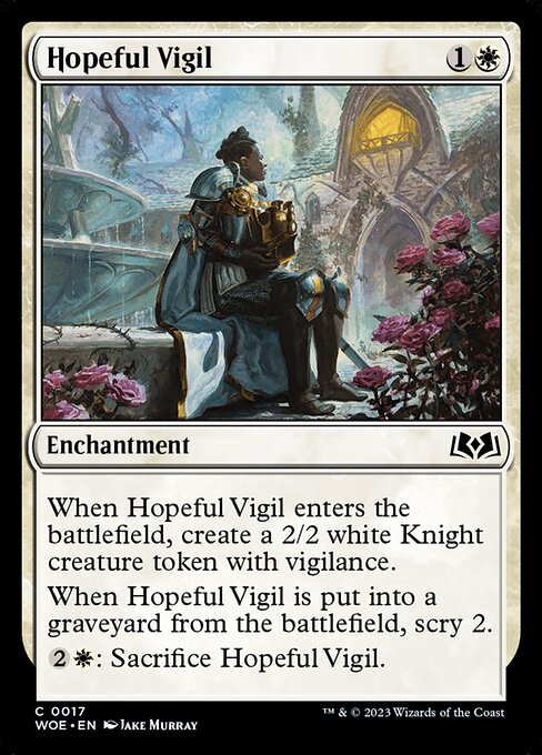 Hopeful Vigil - Wilds of Eldraine Magic card