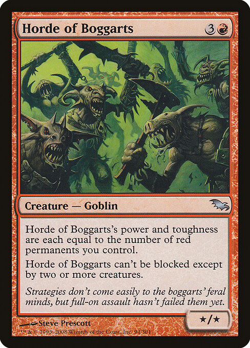 Horde of Boggarts - Shadowmoor Magic card
