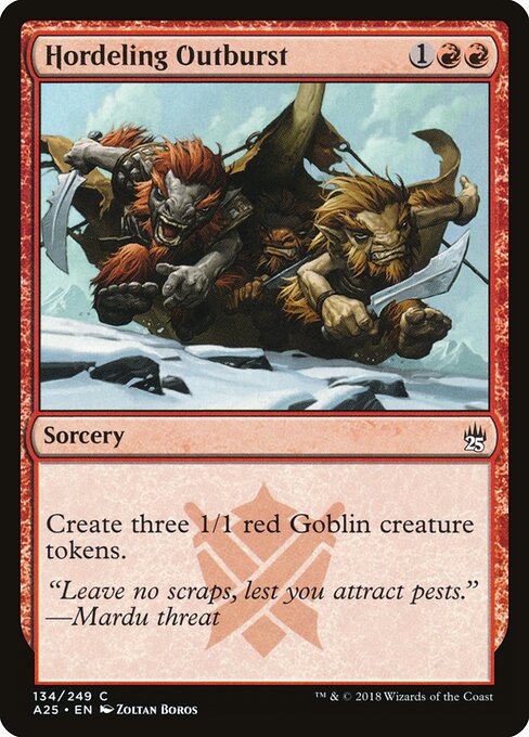 Hordeling Outburst - Masters 25 Magic card