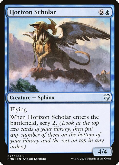 Horizon Scholar - Commander Legends (#73) - Illustrated by Karl Kopinski - Magic: The Gathering Card