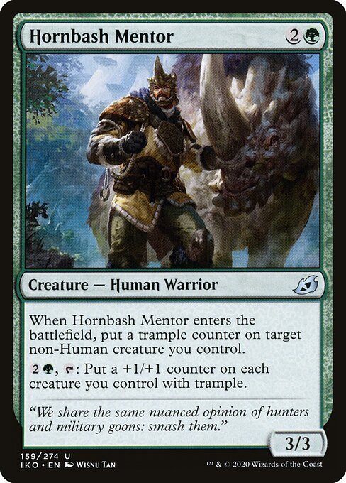 Hornbash Mentor - Ikoria: Lair of Behemoths Magic card