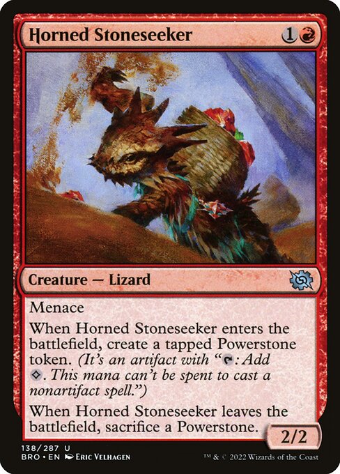 Horned Stoneseeker - The Brothers' War Magic card