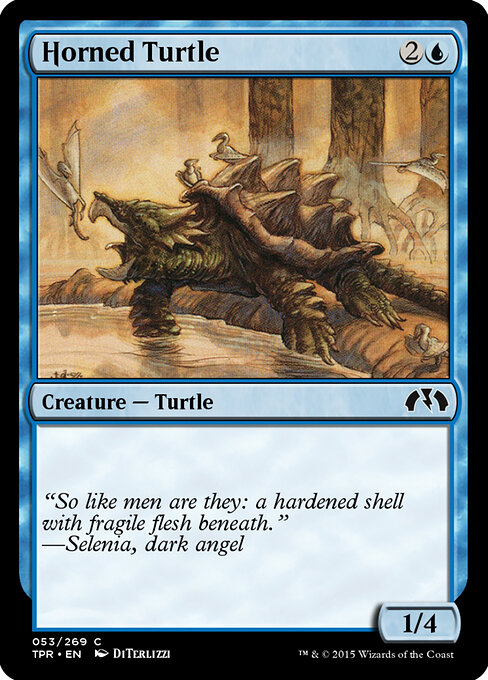 Horned Turtle - Tempest Remastered Magic card