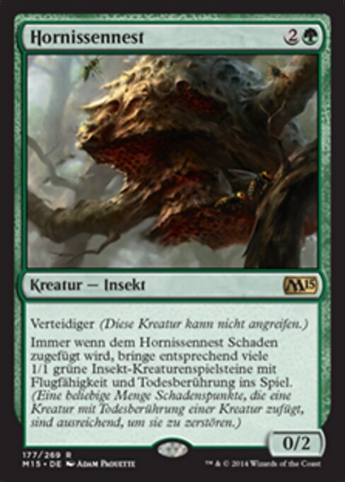 Гнездо Шершней (Hornet Nest) - Commander 2021 (#192) - Illustrated by Adam Paquette - Magic: The Gathering Card