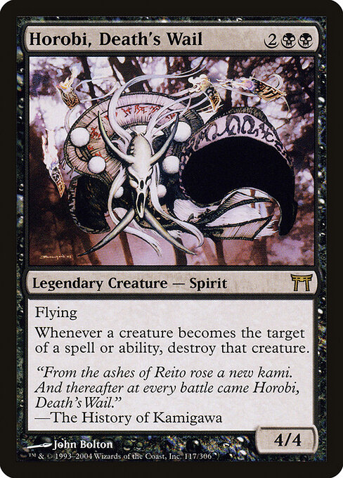 Horobi, Death's Wail - Champions of Kamigawa (#117) - Illustrated by John Bolton - Magic: The Gathering Card