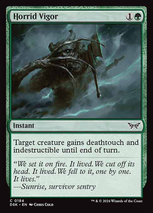 Horrid Vigor - Duskmourn: House of Horror Magic card