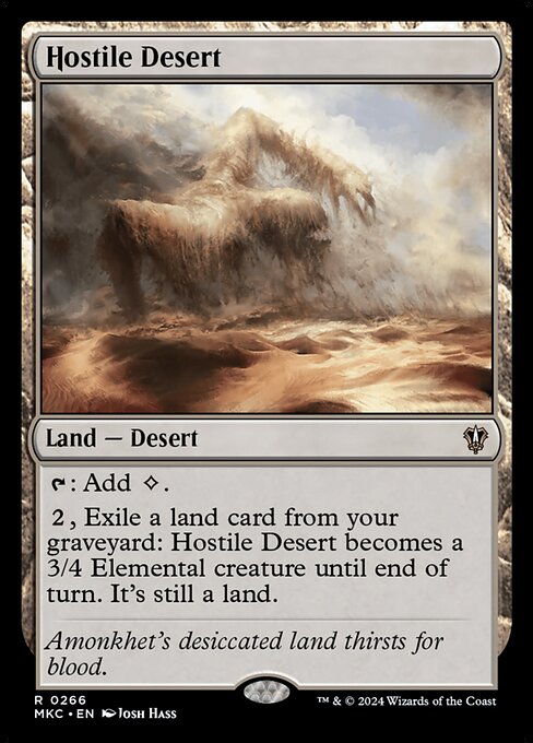 Hostile Desert - Murders at Karlov Manor Commander Magic card
