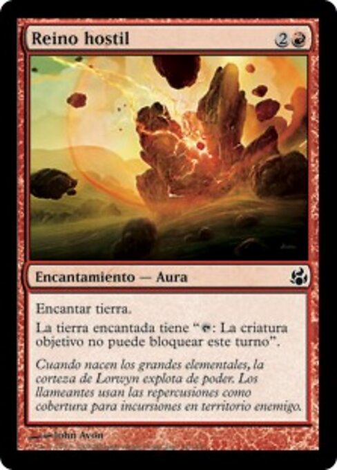 Royaume hostile (Hostile Realm) - Morningtide (#91) - Illustrated by John Avon - Magic: The Gathering Card