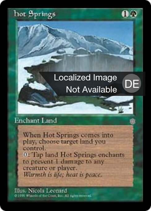 Sorgenti Calde (Hot Springs) - Ice Age (#248) - Illustrated by Nicola Leonard - Magic: The Gathering Card