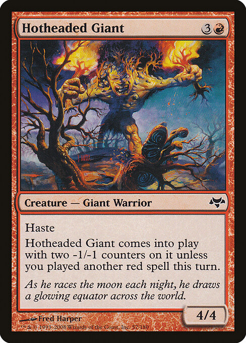 Hotheaded Giant - Eventide Magic card