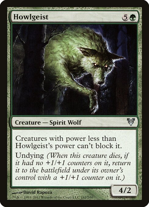 Howlgeist - Avacyn Restored (#182) - Illustrated by David Rapoza - Magic: The Gathering Card