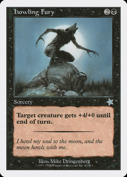 Howling Fury - Starter 1999 Magic card