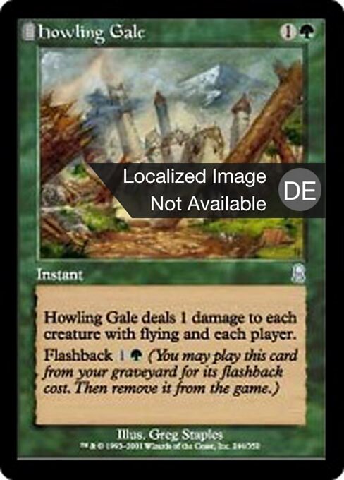 Howling Gale - Odyssey (#244) - Illustrated by Greg Staples - Magic: The Gathering Card