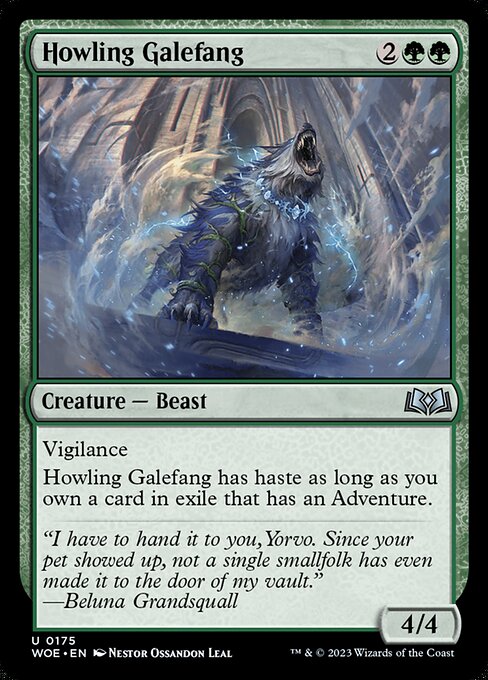 Howling Galefang - Wilds of Eldraine Magic card