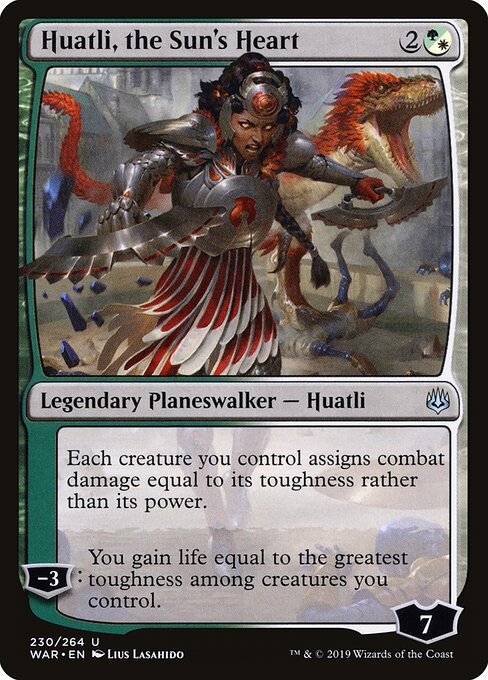 Huatli, the Sun's Heart - War of the Spark Magic card