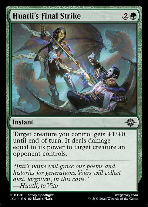 Huatli's Final Strike - The Lost Caverns of Ixalan Magic card