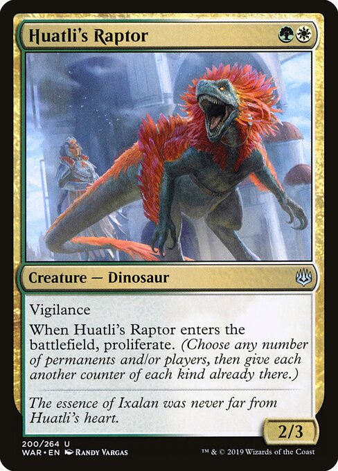 Huatli's Raptor - War of the Spark Magic card