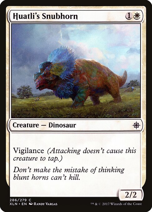 Huatli's Snubhorn - Ixalan Magic card