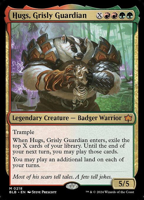 Hugs, Grisly Guardian - Bloomburrow Magic card