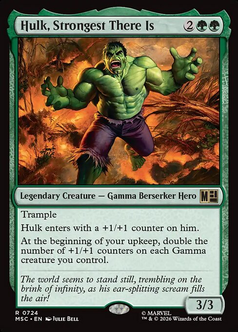 Hulk, Strongest There Is - Marvel Super Heroes Commander Magic card